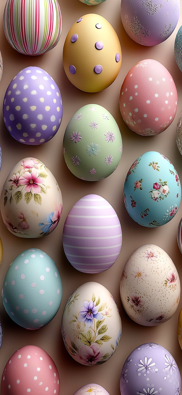 Easter egg pattern wallpaper