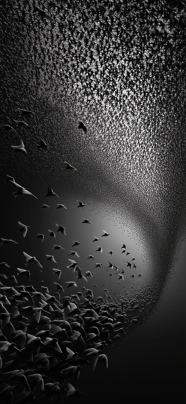 Murmuration birds wallpaper