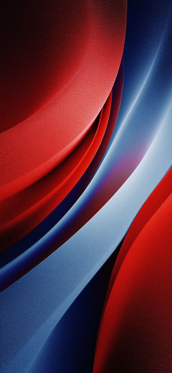 Red and blue ribbon wallpaper